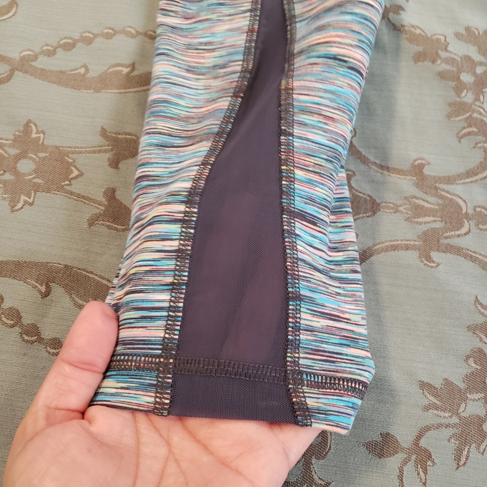 Zella Live-In Streamline Capri Athletic Leggings Grey Slate Multi Women Small - Picture 5 of 12